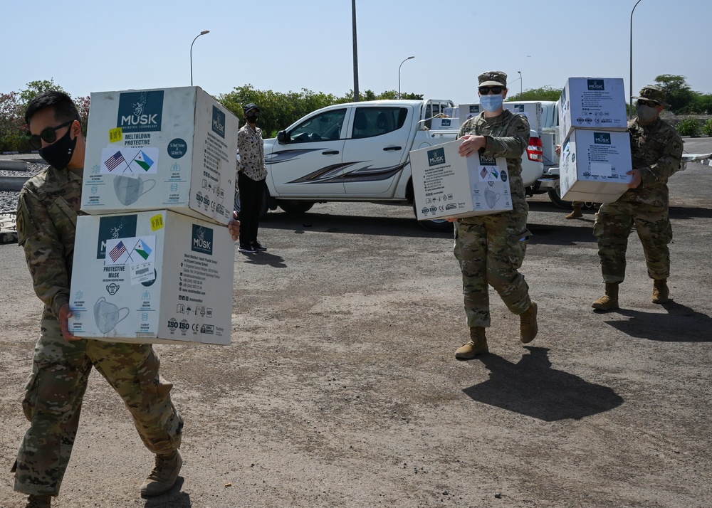 Civil Affairs East Africa team helps support fight against COVID