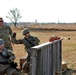 Soldiers of the130th Field Artillery Brigade trains at the hand grenade simulation range