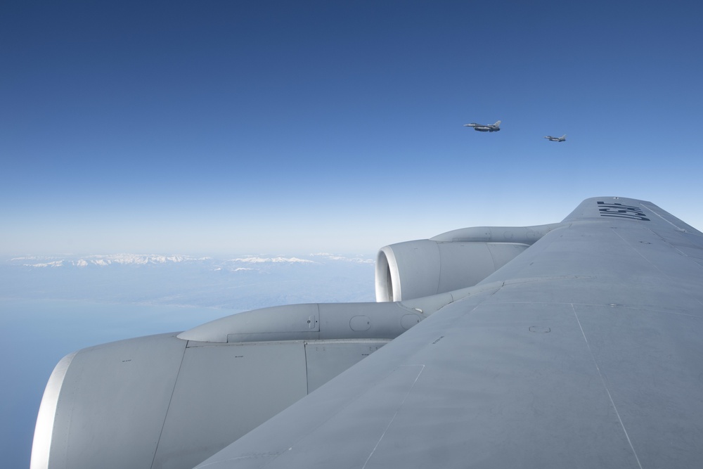 100th ARW participates in flyover in honor of Greece's bicentennial of Independence