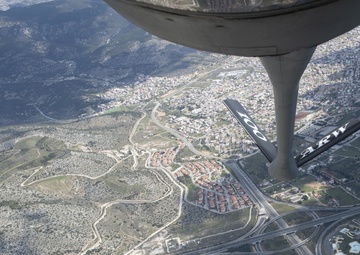 100th ARW participates in flyover in honor of Greece's bicentennial of Independence
