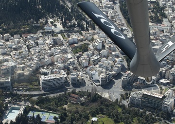 100th ARW participates in flyover in honor of Greece's bicentennial of Independence