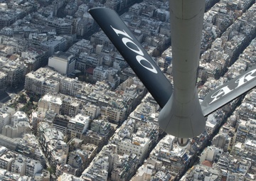 100th ARW participates in flyover in honor of Greece's bicentennial of Independence