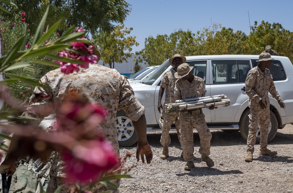 Civil Affairs Team delivers bedding supplies to Armed Forces of Djibouti Military Academy