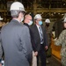 Acting Secretary of the Navy Thomas W. Harker visits the Production Machine Shop during his tour of Norfolk Naval Shipyard March 17