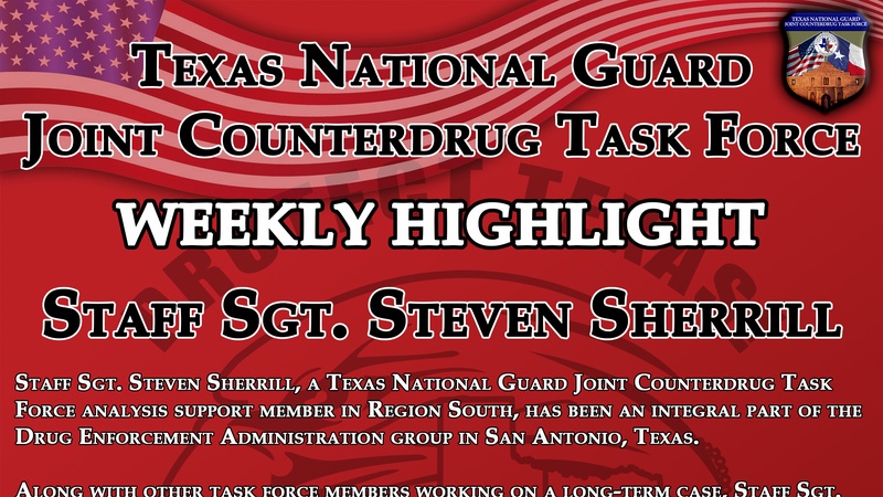 Texas Counterdrug Weekly Highlight Staff Sgt Sherrill