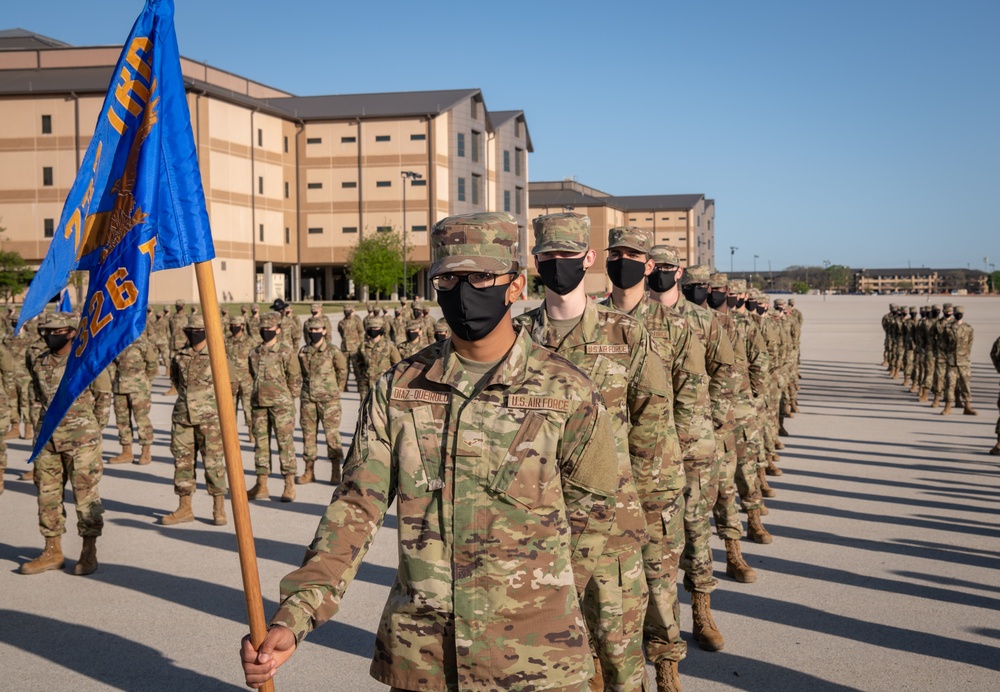 U.S. Air Force Basic Military Training Graduation and Coining Ceremony