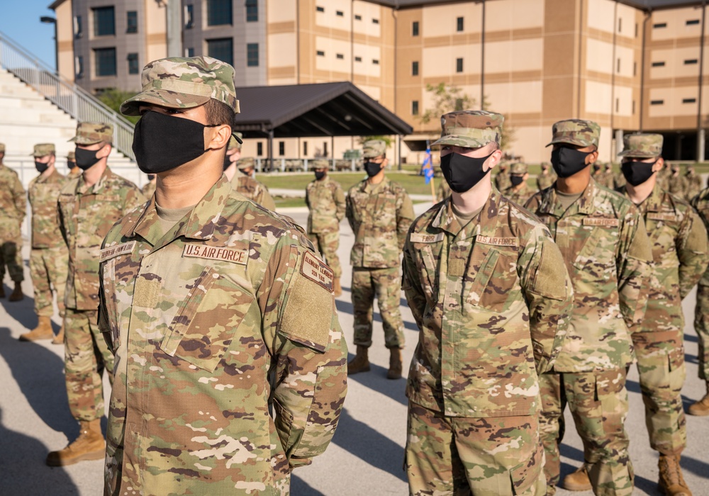 U.S. Air Force Basic Military Training Graduation and Coining Ceremony