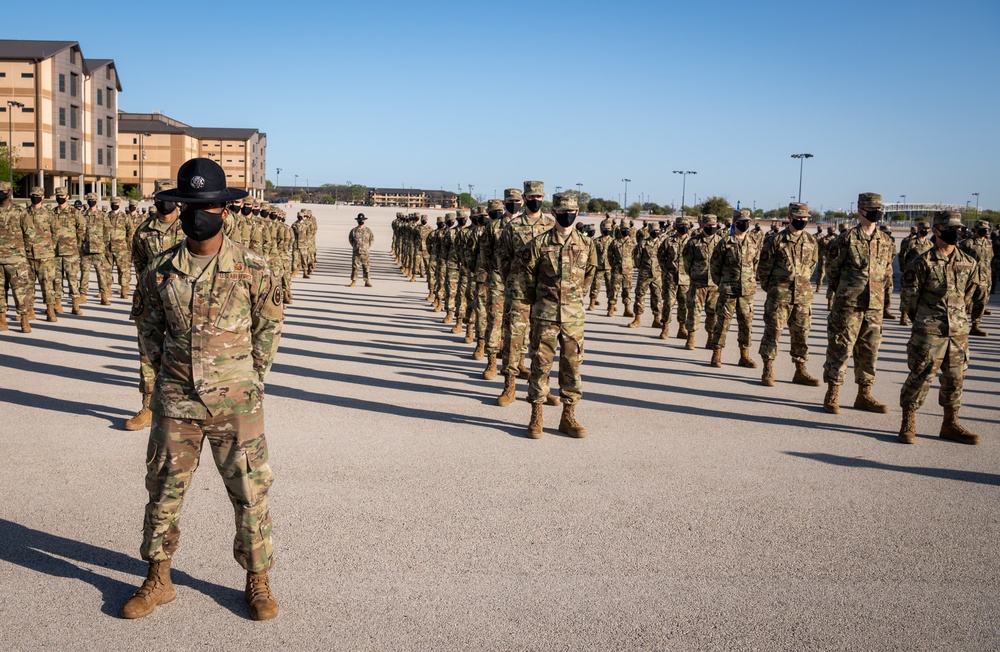 U.S. Air Force Basic Military Training Graduation and Coining Ceremony