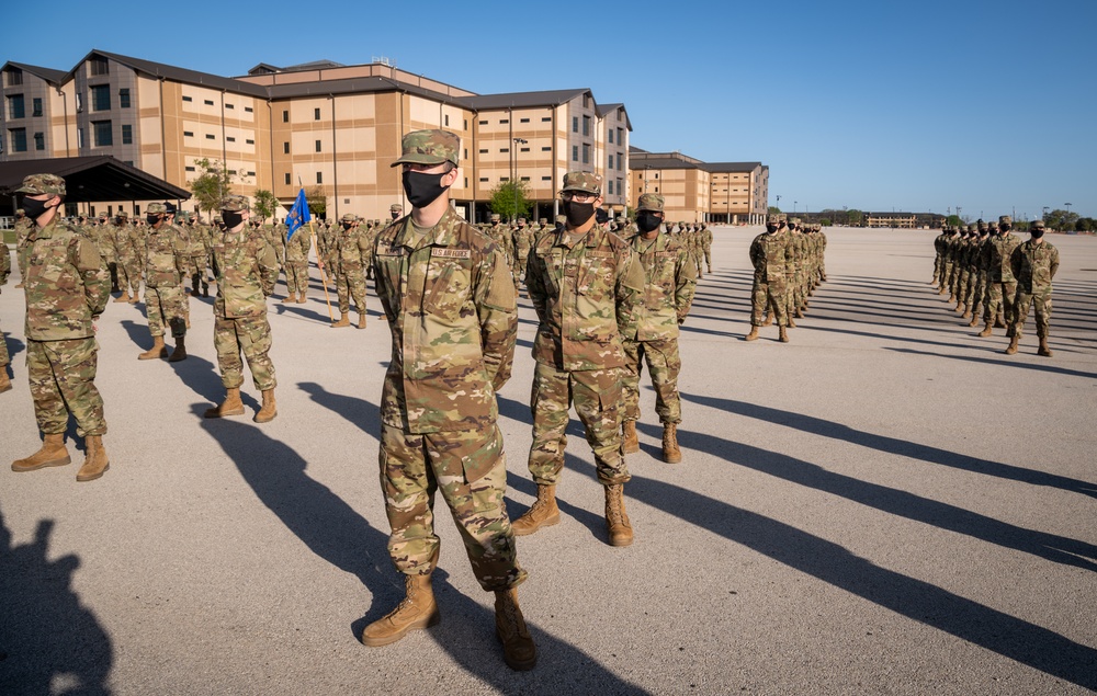 U.S. Air Force Basic Military Training Graduation and Coining Ceremony