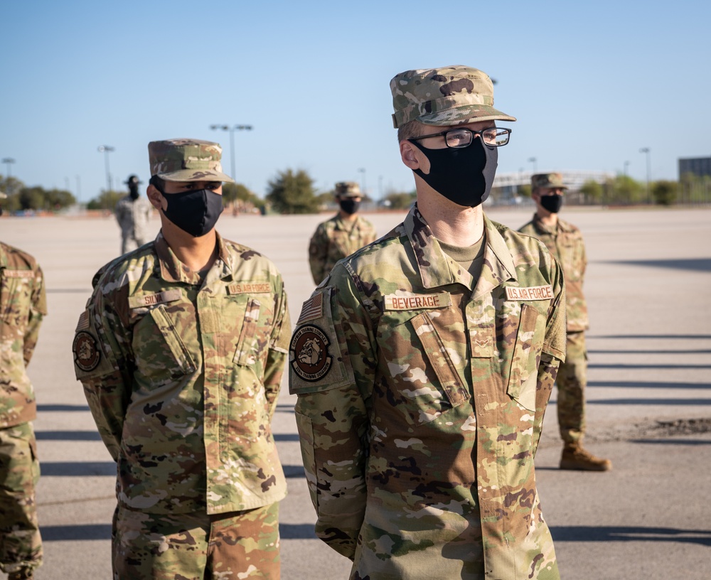 U.S. Air Force Basic Military Training Graduation and Coining Ceremony