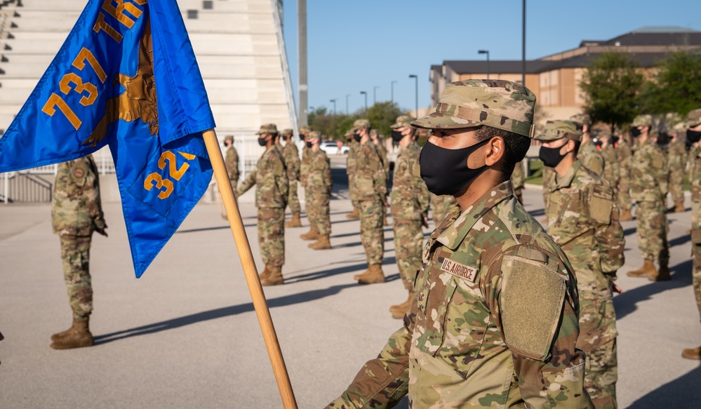 U.S. Air Force Basic Military Training Graduation and Coining Ceremony