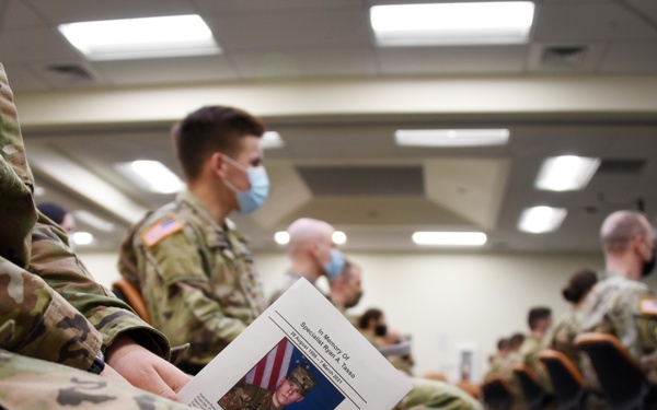 Students at memorial