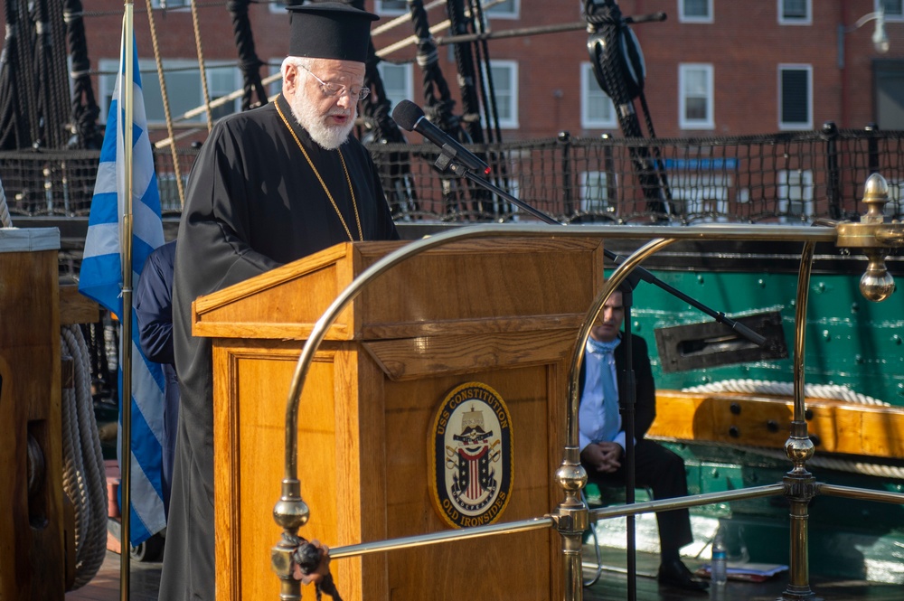 USS Constitution Celebrates 200th Anniversary of Greek Independence