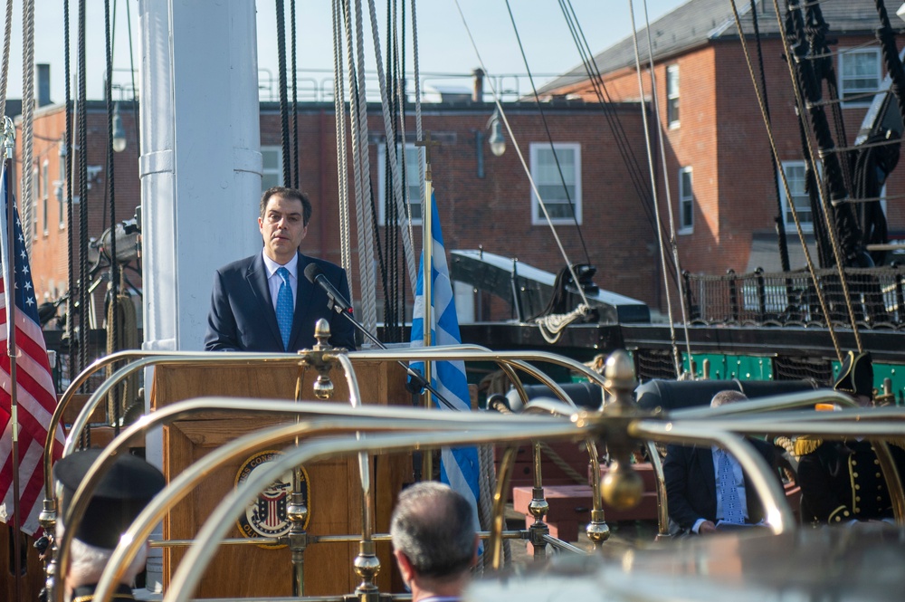 USS Constitution Celebrates 200th Anniversary of Greek Independence