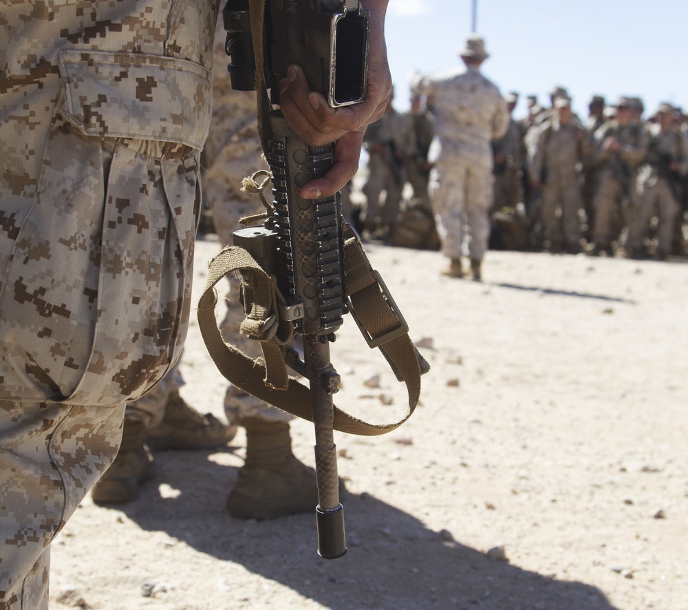 1/5 Marines arrive at Combat Center for SLTE 3-21