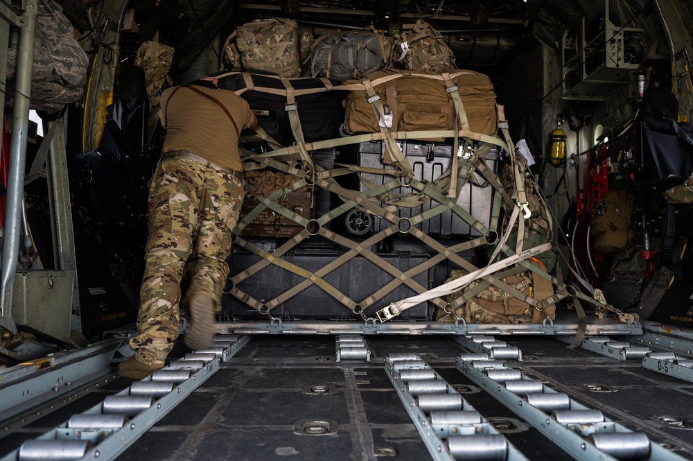 C-130s drop off cargo with FAST teams