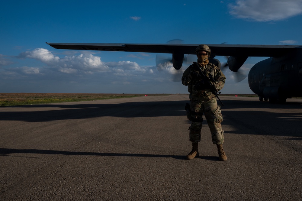 C-130s drop off cargo with FAST teams