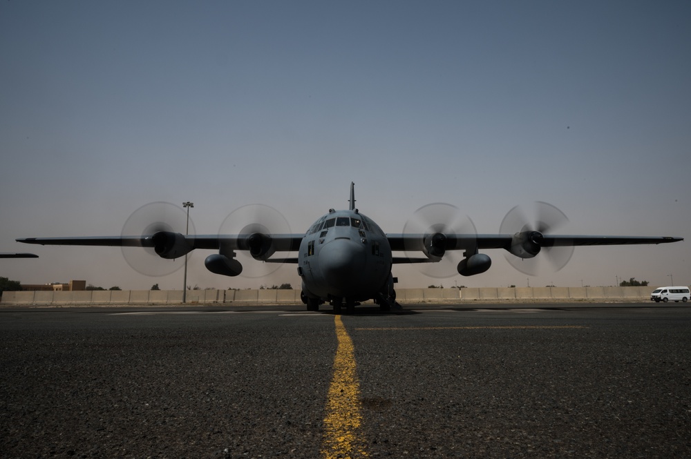 C-130s drop off cargo with FAST teams