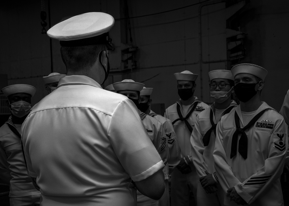 Sailors Conduct Inspection