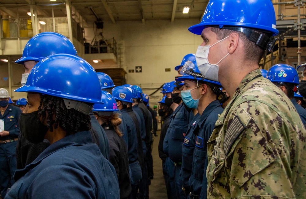 Sailors Stand In Ranks