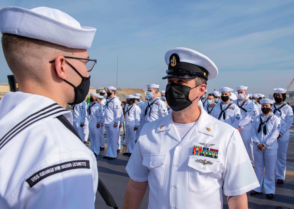 GHWB Uniform Inspection