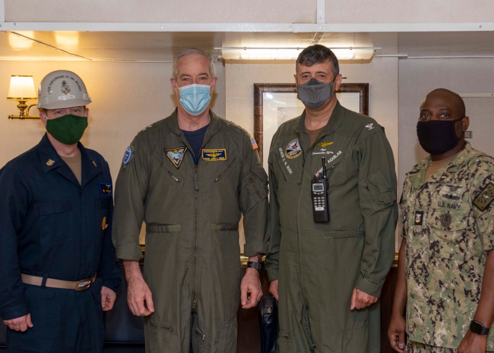 Rear Admiral Upper Half Visits GHWB