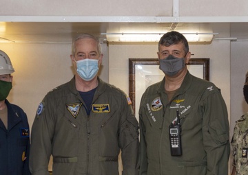 Rear Admiral Upper Half Visits GHWB