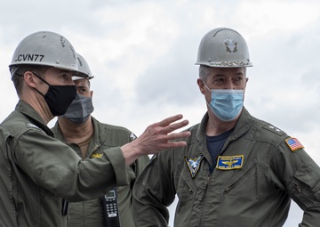 Rear Admiral Upper Half Visits GHWB