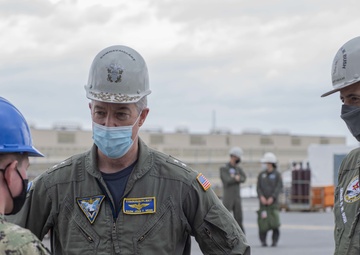 Rear Admiral Upper Half Visits GHWB