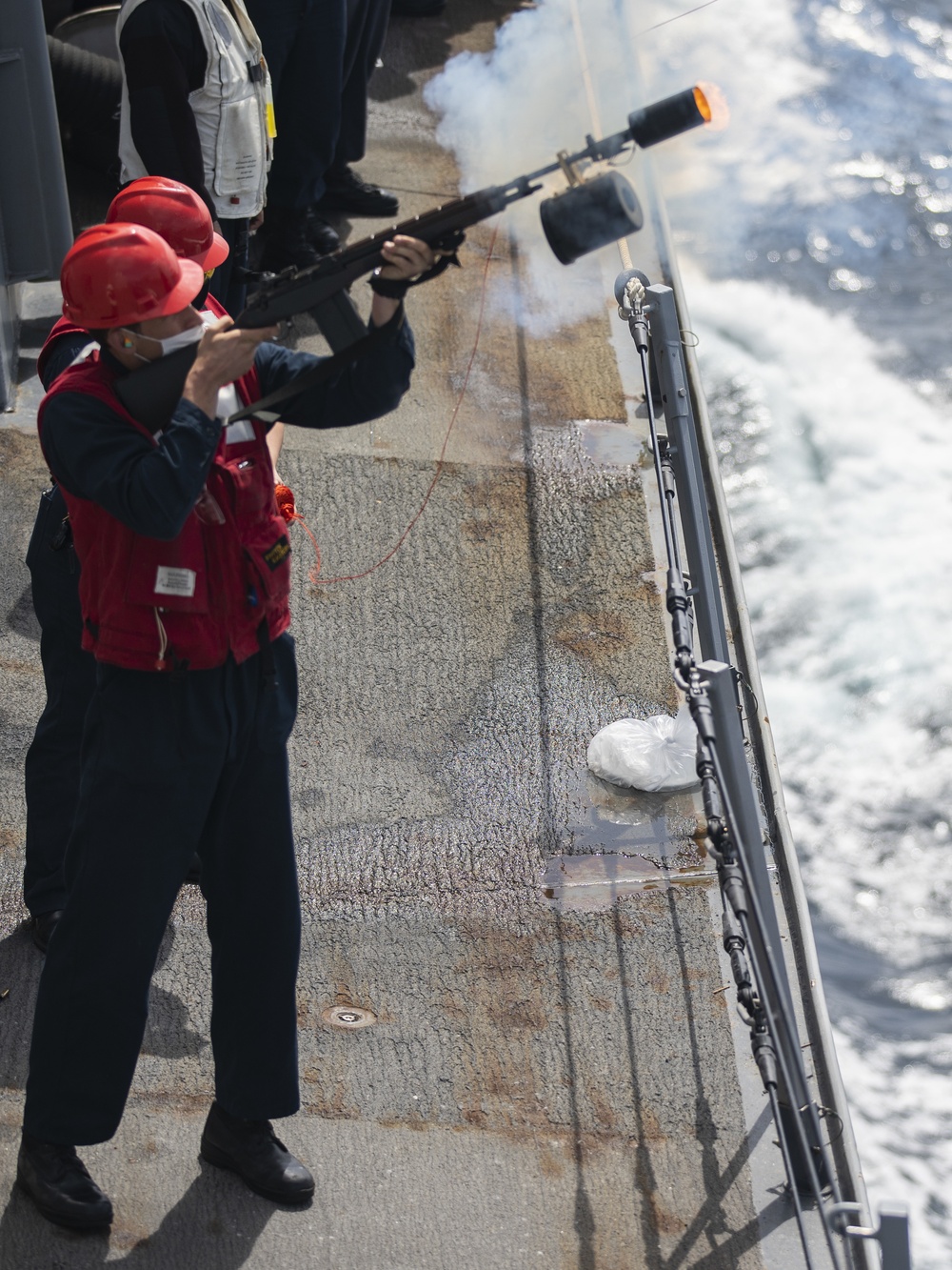 11th MEU, USS Portland Receive Replenishment-At-Sea