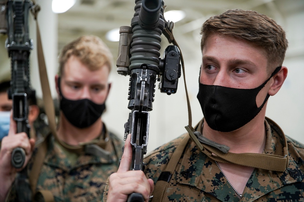 BLT 1/1 Conducts Tapehouse Drills aboard USS Portland