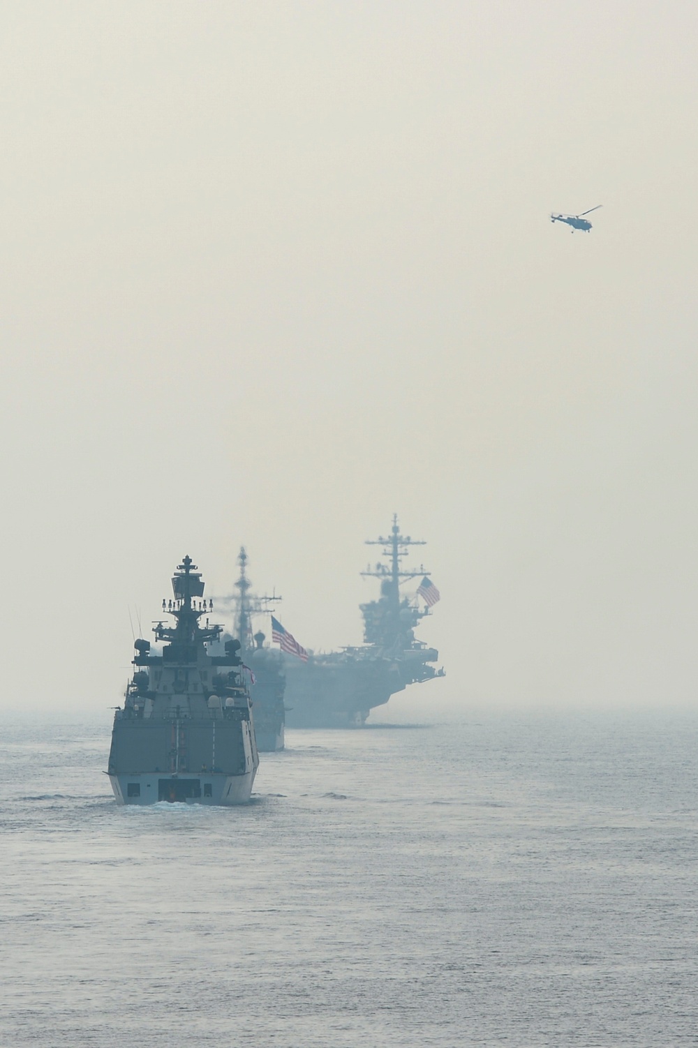 Theodore Roosevelt Carrier Strike Group Conducts Joint Force Maritime Exercise with India