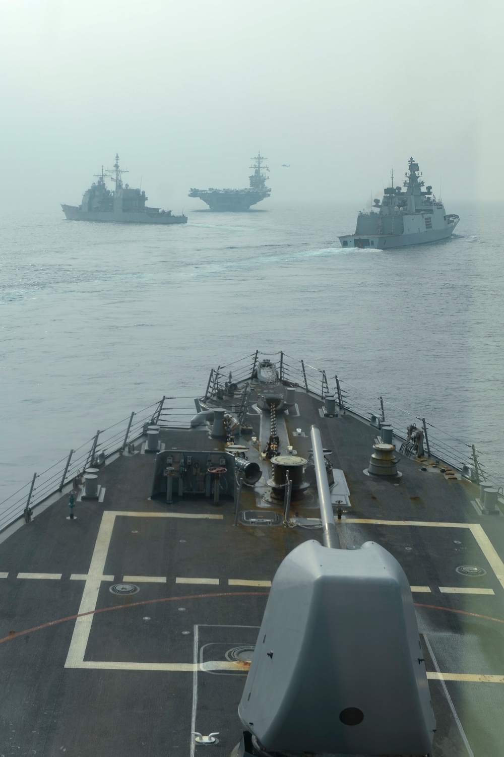 Theodore Roosevelt Carrier Strike Group Conducts Joint Force Maritime Exercise with India
