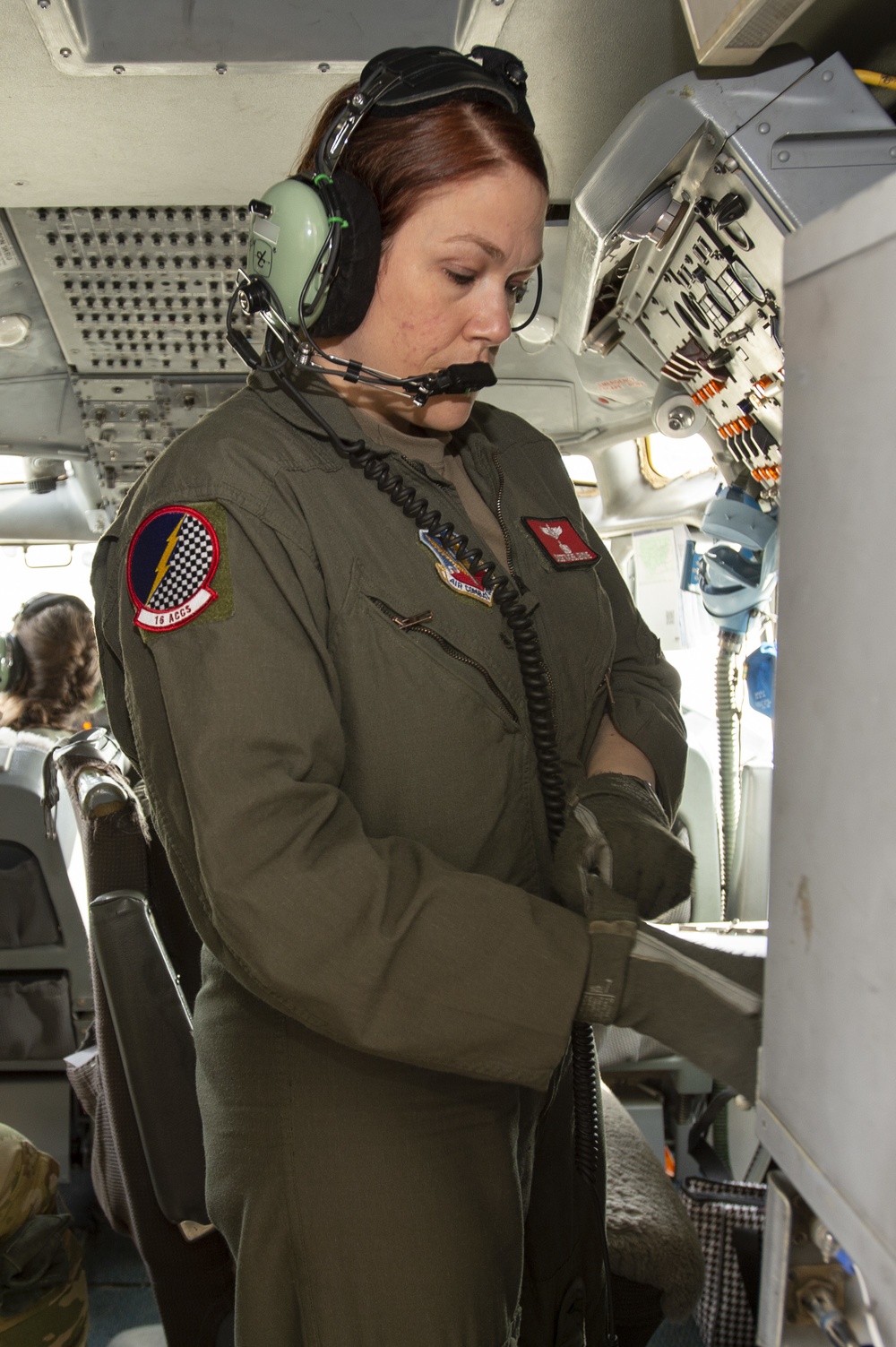 First all-female JSTARS flight crew honors women’s history month with flight