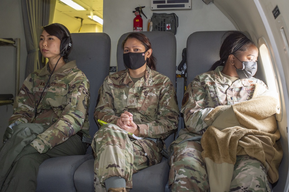 First all-female JSTARS flight crew honors women’s history month with flight