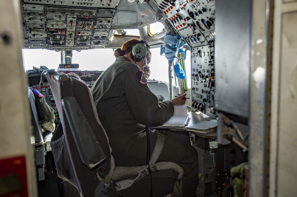 First all-female JSTARS flight crew honors women’s history month with flight