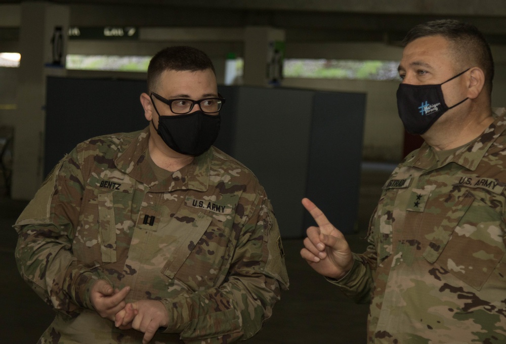 General Estrada visits Cal State LA CVC