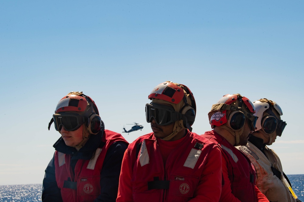 Monterey Conducts Vertical Replenishment