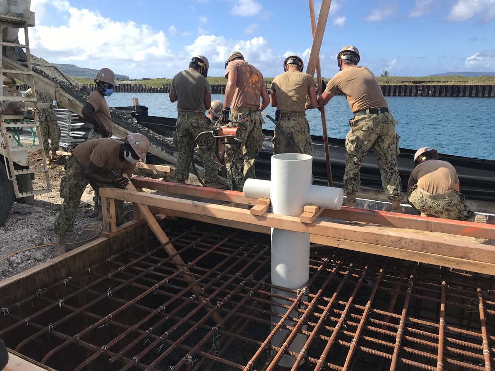 NMCB 4 repairs Tinian Harbor