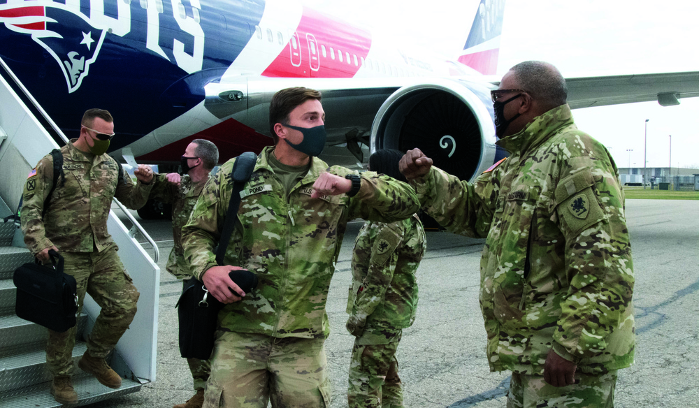 Michigan National Guard Soldiers welcomed home