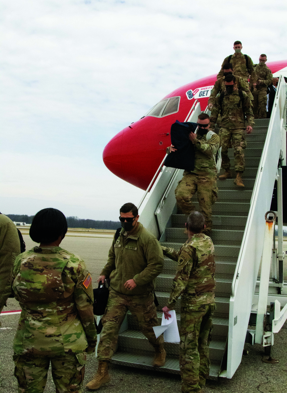 Michigan National Guard Soldiers welcomed home