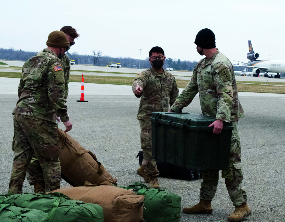 Michigan National Guard Soldiers welcomed home