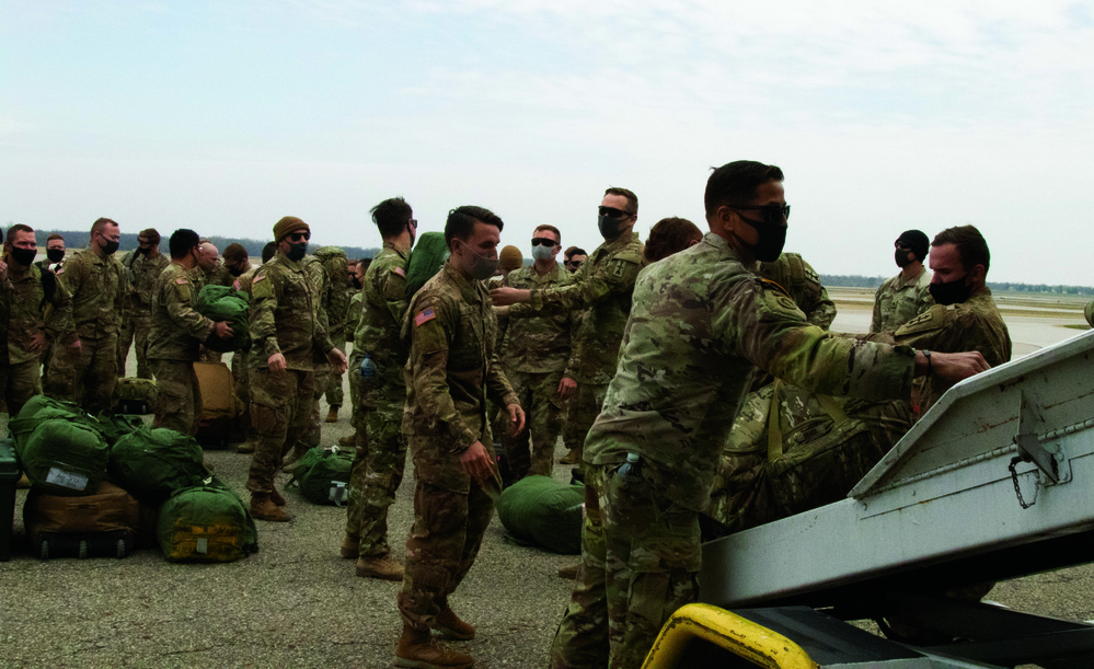 Michigan National Guard Soldiers welcomed home