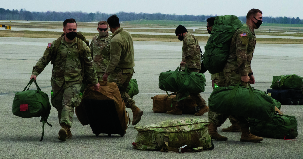 Michigan National Guard Soldiers welcomed home