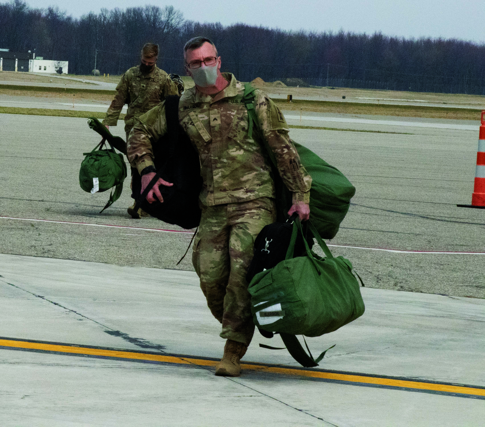 Michigan National Guard Soldiers welcomed home