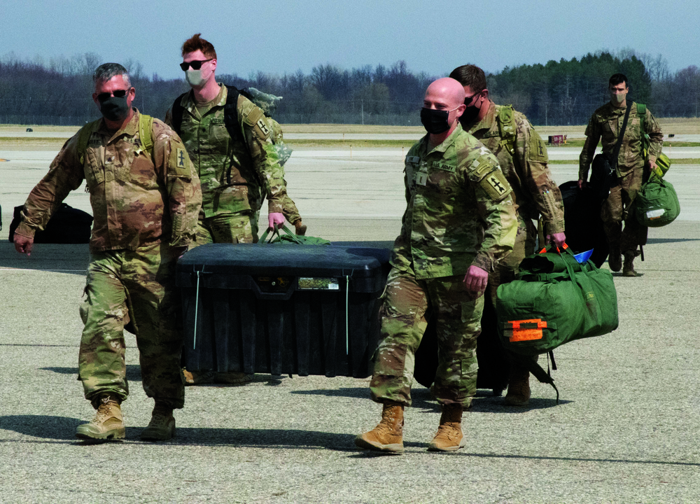 Michigan National Guard Soldiers welcomed home