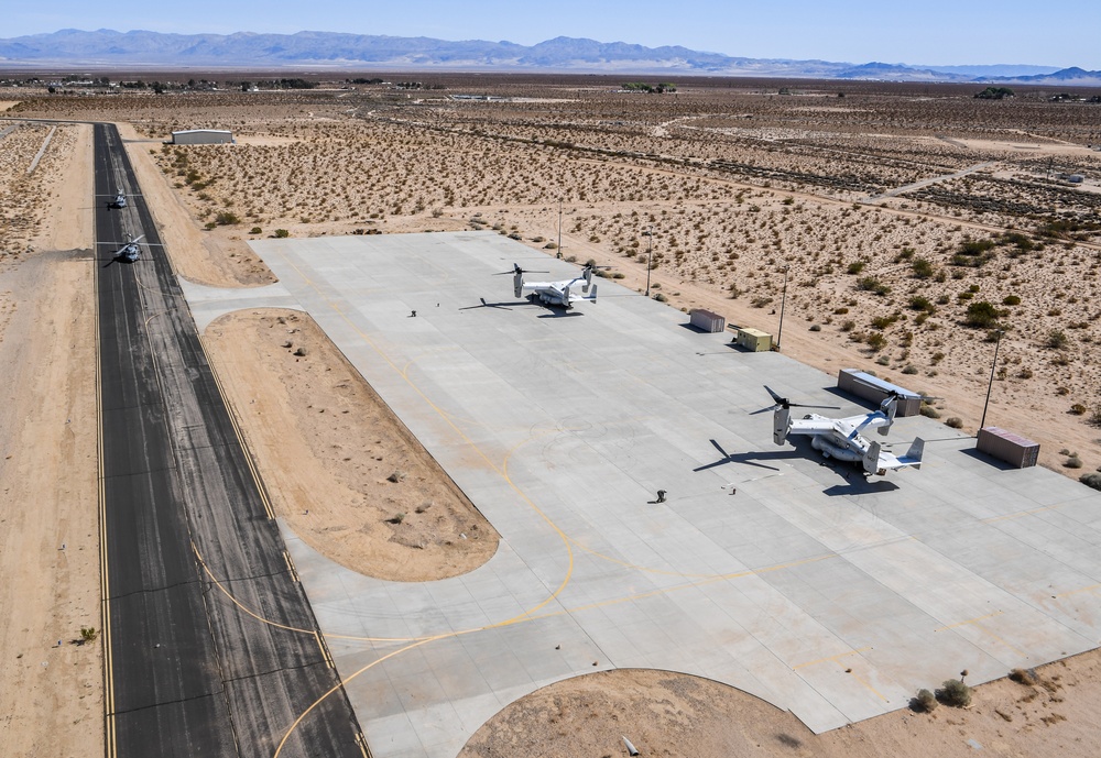 Helicopter Sea Combat Squadron (HSC) 4 Conducts Air Delivered Ground Refueling (ADGR) Evolution with Navy CMV-22B Osprey