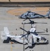 Helicopter Sea Combat Squadron (HSC) 4 Conducts Air Delivered Ground Refueling (ADGR) Evolution with Navy CMV-22B Osprey