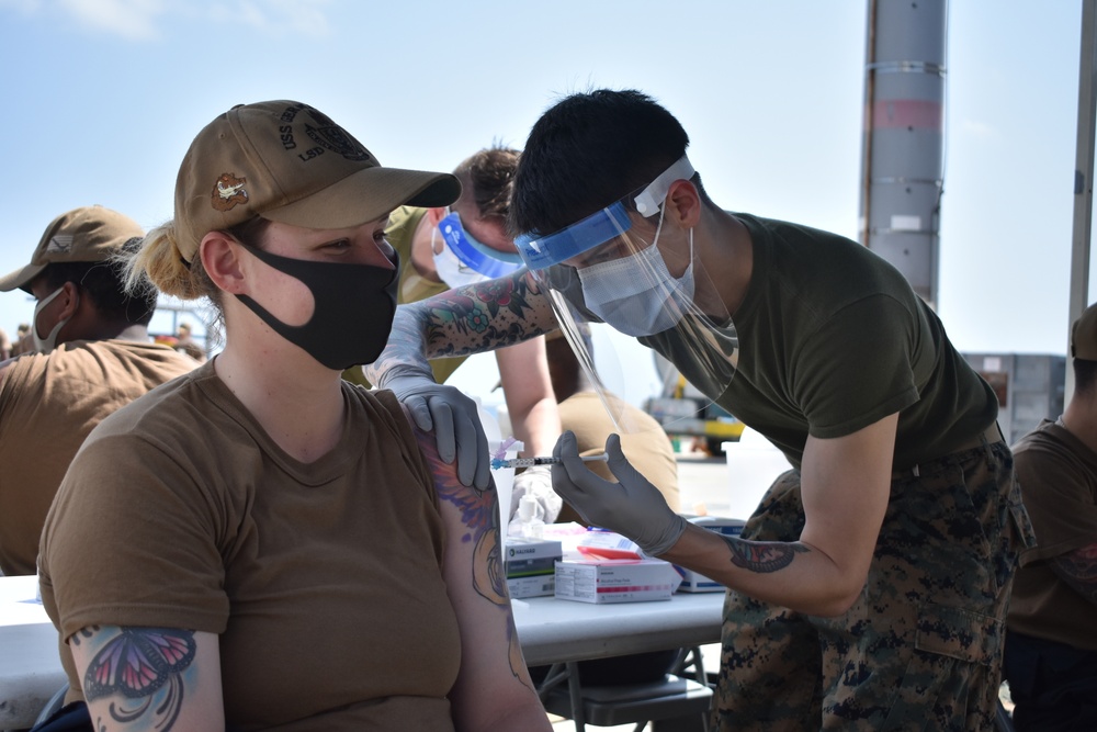 GERMANTOWN Sailor Receives Second COVID Vaccine Dose