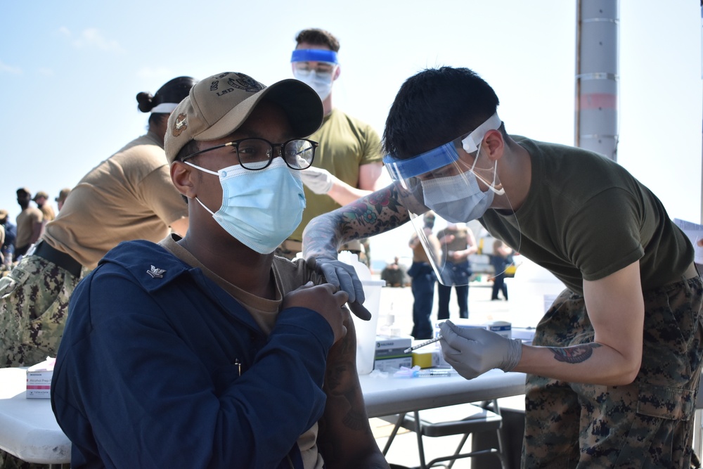 GERMANTOWN Sailor Receives Second COVID Vaccine Dose